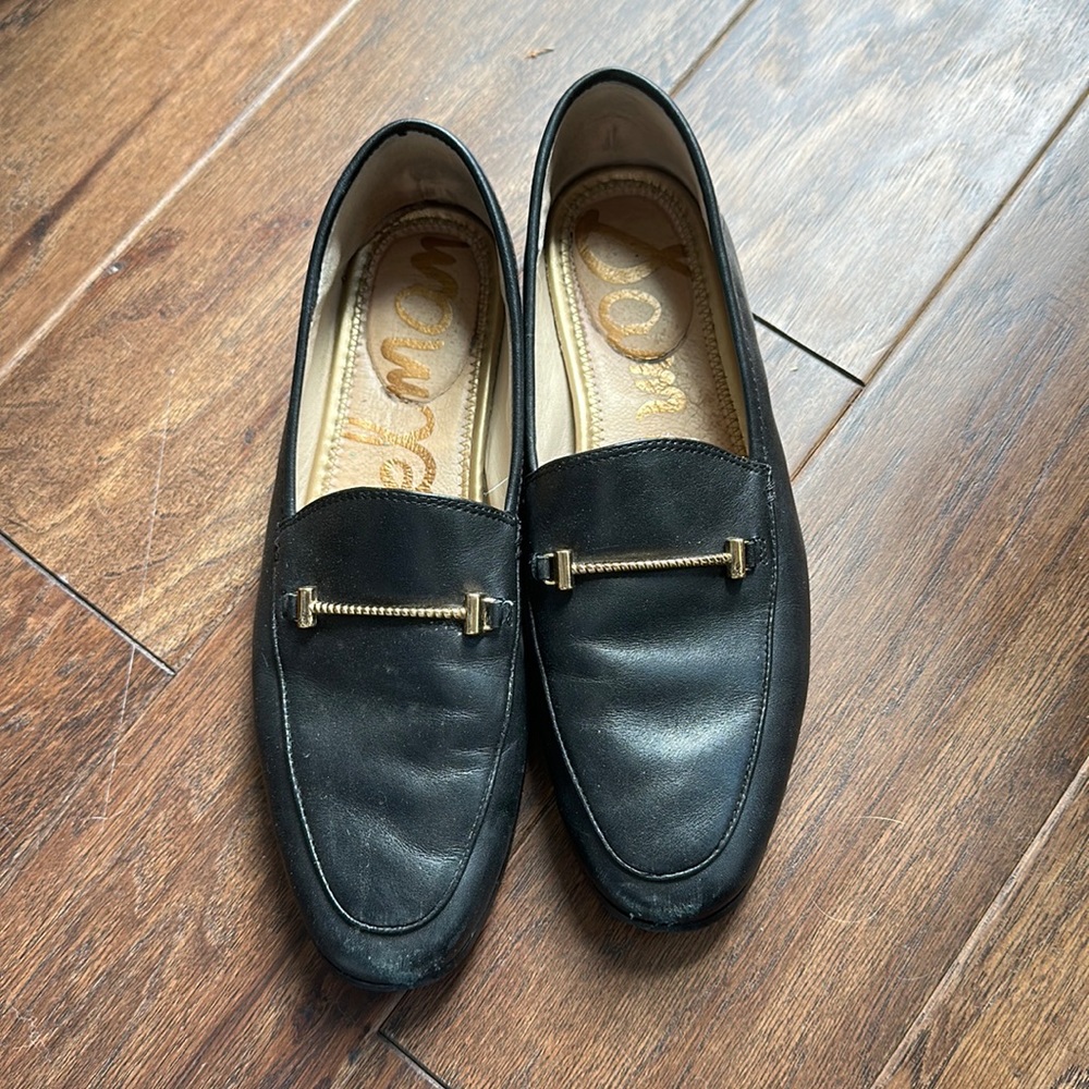 Sam Edelman Loraine Loafer Black Loafer with Gold Horse Bit Size 8